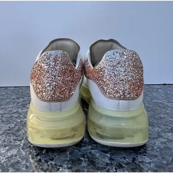 Alexander McQueen unisex Oversized Sneaker Clear Sole - White Womens Size EU 40 - Picture 8 of 13